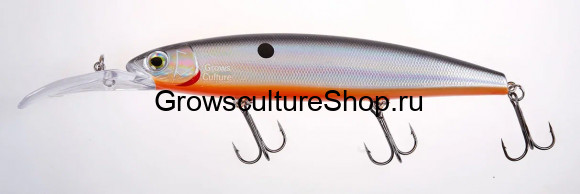 Воблер GC BG Minnow LB 130SF-UV#22/Black Silver ( 26,5 гр., до 3,0 м )