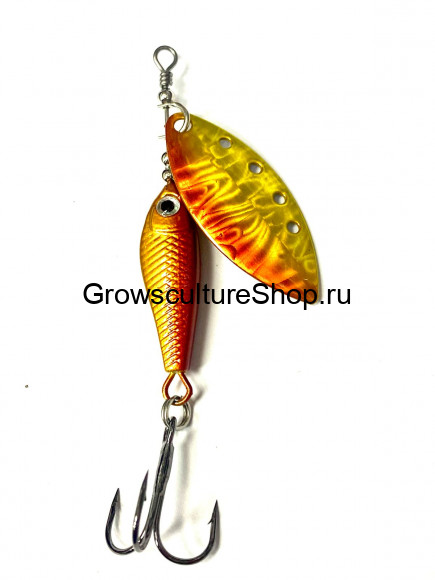Блесна GC вращающаяся Silvel Cleek,  9 g, 16100-909/Holo Akakin