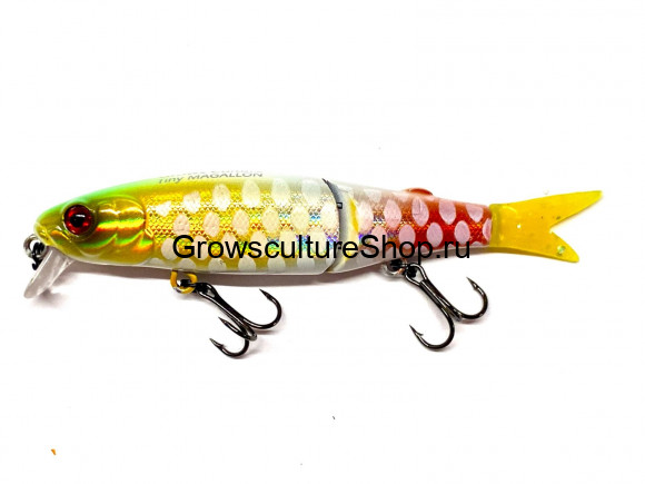 Воблер GC Tiny MAG (2-х сост) 88SP-05-UV/Albino Chartreuse Pirarucu (7,2 гр.; 0,5-0,8 м)