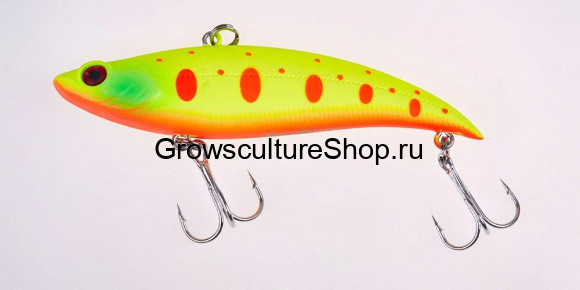 Воблер (раттлин) GC BB VIB, 90 мм, 21 гр, цв. UV#21 / 74 (Chart Red Yamame)