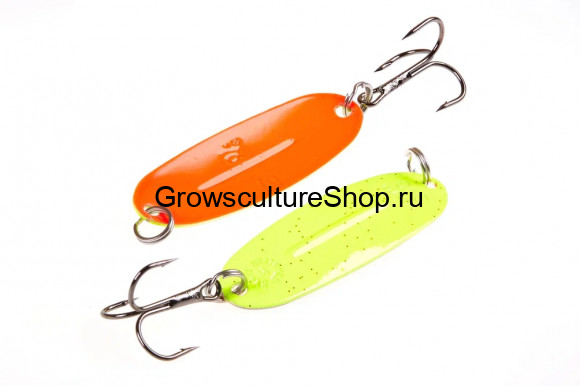 Блесна WILL” MANS Classic 7g,  цвет 012, лимон, красные блестки/оранжевый