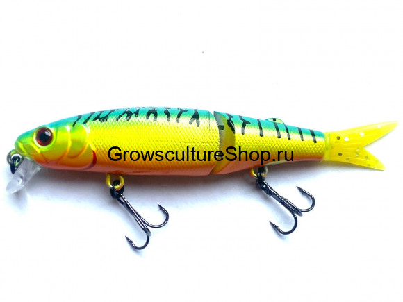 Воблер GC Tiny MAG (2-х сост) 88SP-13-UV/Hologram Tiger (7,2 гр.; 0,5-0,8 м)