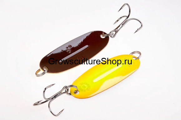 Блесна WILL” MANS Classic 7g,  цвет 040/GLOW, оранжевый, желтый, оранжевый/коричневый