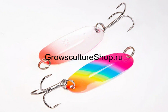 Блесна WILL” MANS Classic 7g,  цвет 304/GLOW, оранж, желтый, синий, розовый/розовый, белый