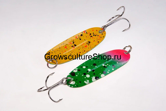 Блесна WILL” MANS Classic 7g,  цвет 305/GLOW, роз., зелен с точ(чер,бел)/желтый с точ(оранж,чер)