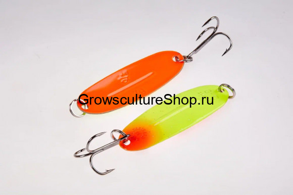 Блесна WILL” MANS Classic 7g,  цвет 312/GLOW, лимон, оранжевый, с блестками /оранжевый
