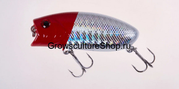 Воблер GC POPPER MALAS 57F-9g-04/Red Head Laser