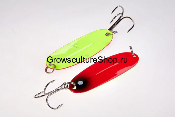 Блесна WILL” MANS Classic 7g,  цвет 323/GLOW, малина с черным пятном/лимон
