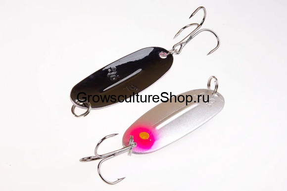 Блесна WILL” MANS Classic 7g,  цвет 345, серебро, розовый/черный