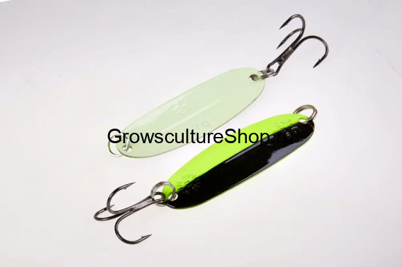 Блесна WILL” MANS Classic 7g,  цвет 355/GLOW, лимон, черный/фосфорный