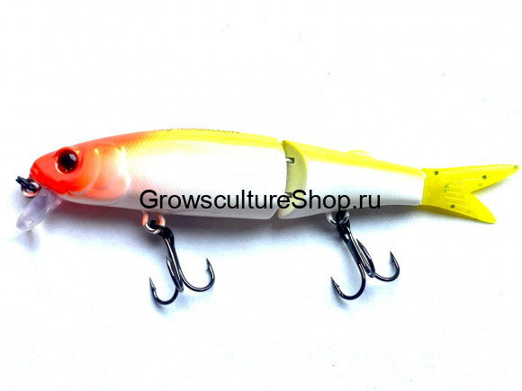 Воблер GC MAGALLON (2-х сост) 113SP-09-UV/Glow Orange Head (13,7 гр.; 0,5-1,0 м)
